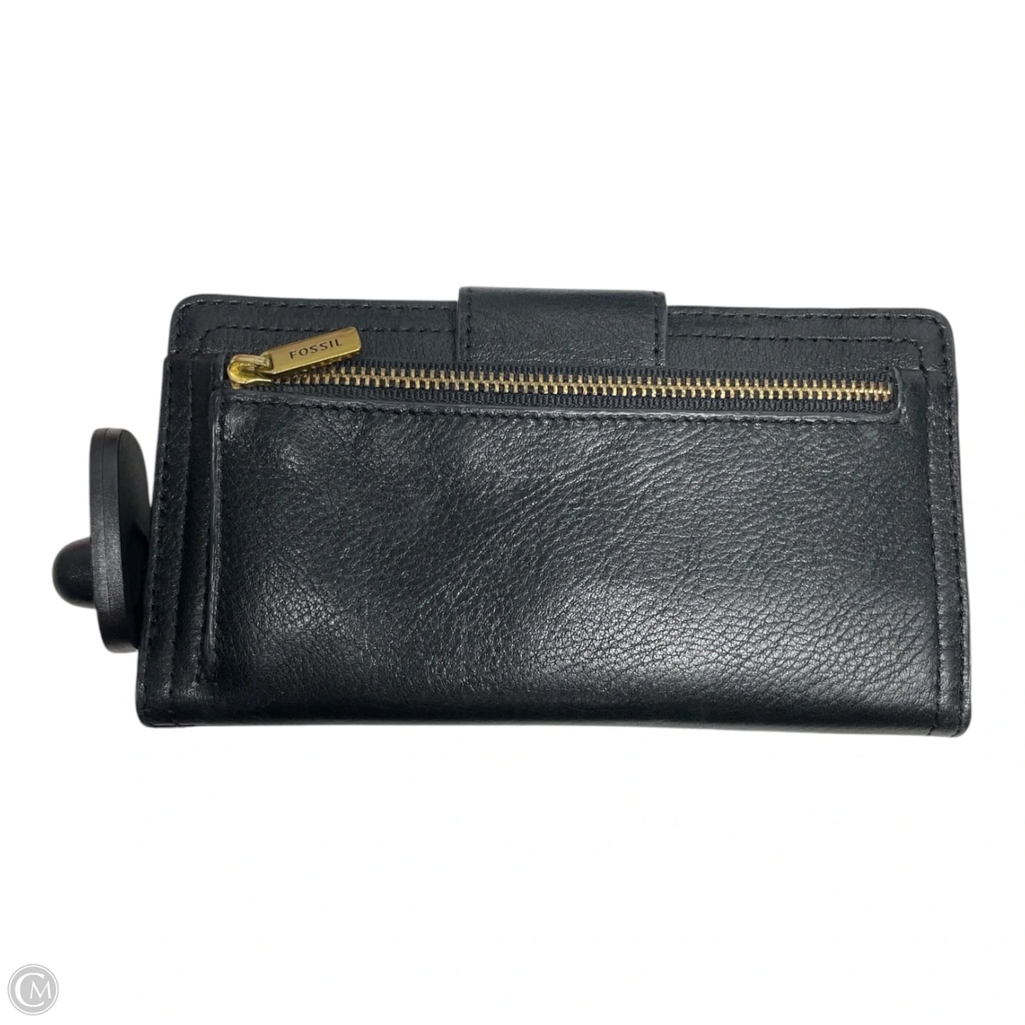 Wallet Leather By Fossil, Size: Medium