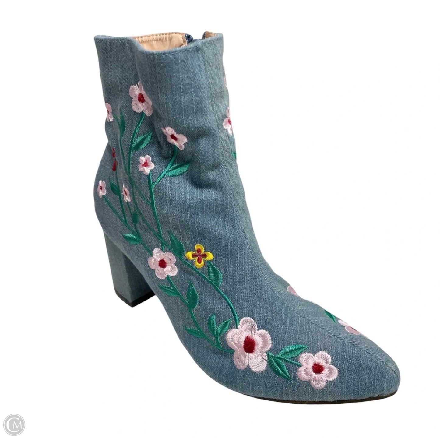 Boots Ankle Heels By CHASE + CHLOE  In Floral Print, Size: 7.5
