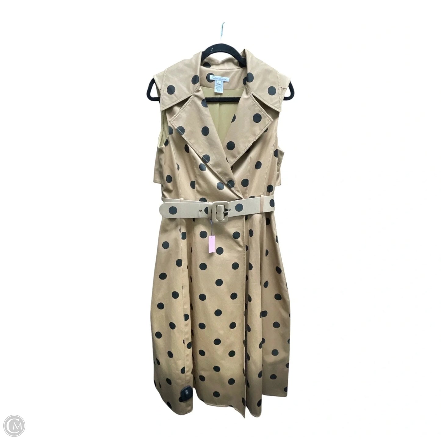 Dress Luxury Designer By Oscar De La Renta In Polkadot Pattern, Size: 8