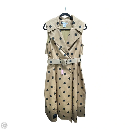 Dress Luxury Designer By Oscar De La Renta In Polkadot Pattern, Size: 8