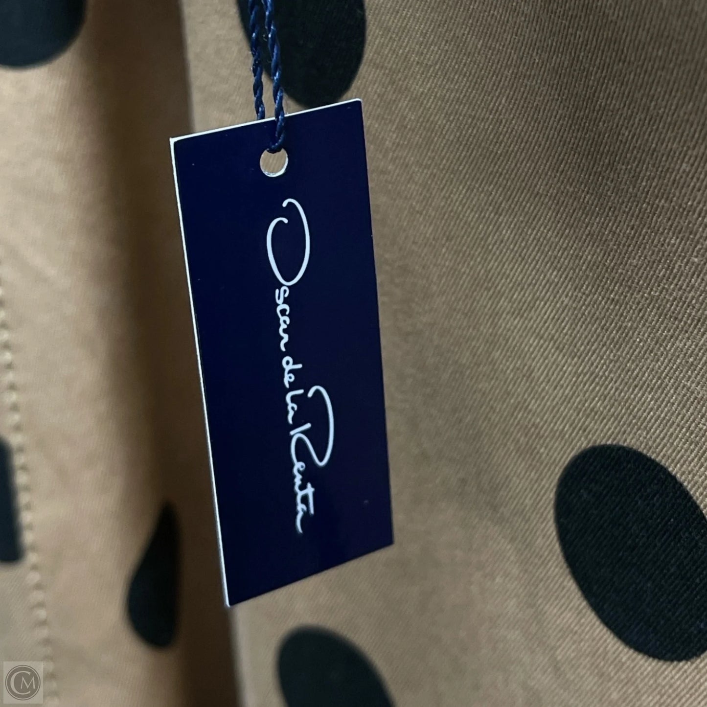 Dress Luxury Designer By Oscar De La Renta In Polkadot Pattern, Size: 8