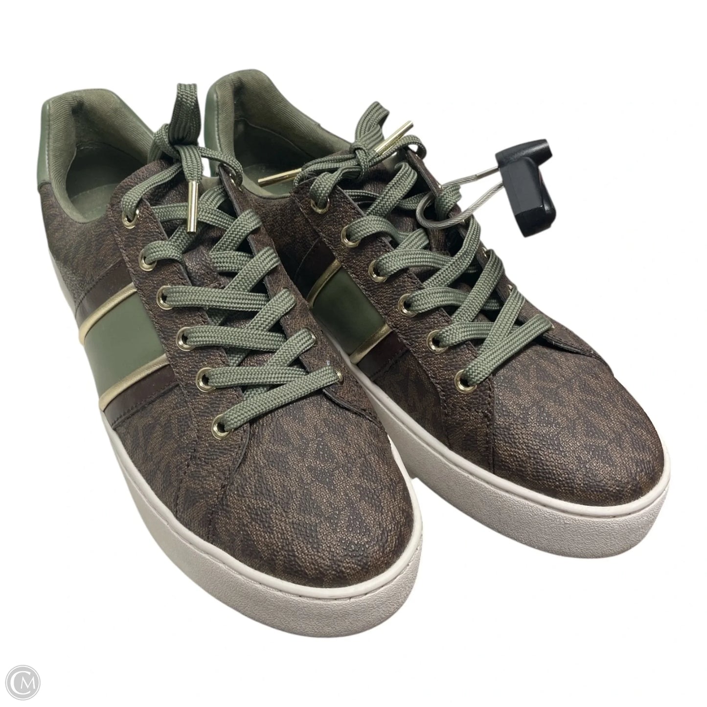 Shoes Sneakers By Michael By Michael Kors In Brown & Green, Size: 8