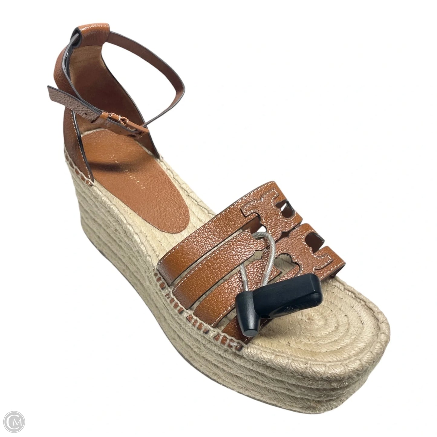 Sandals Designer By Tory Burch In Brown & Tan, Size: 8.5