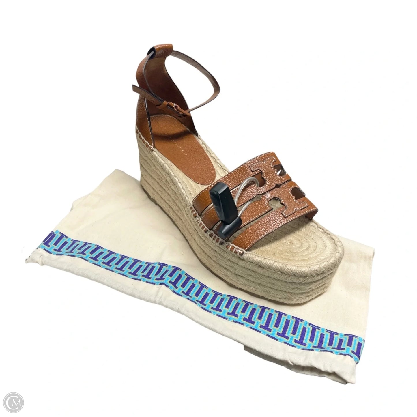 Sandals Designer By Tory Burch In Brown & Tan, Size: 8.5