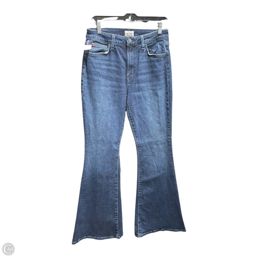 Jeans Flared By Hudson In Blue Denim, Size: 8