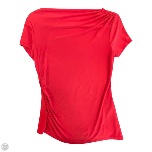 Top Short Sleeve By White House Black Market In Red, Size: Xs