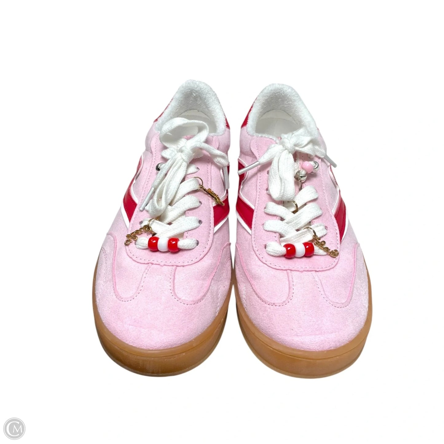 Shoes Sneakers By Madden Girl In Pink & Red, Size: 7.5