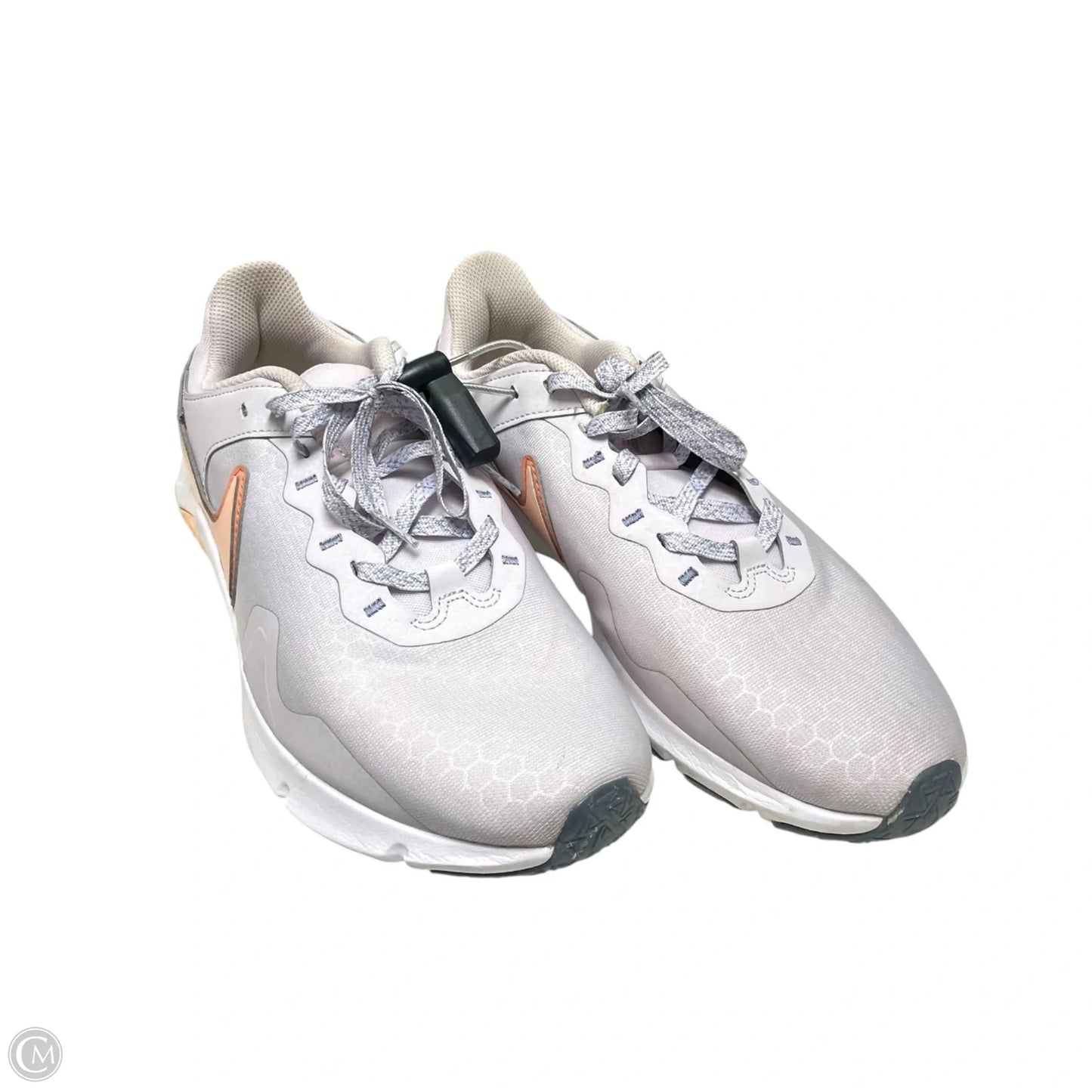 Shoes Athletic By Nike In Grey & Orange, Size: 10