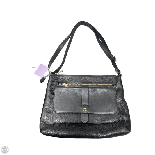 Crossbody Leather By Fossil, Size: Medium