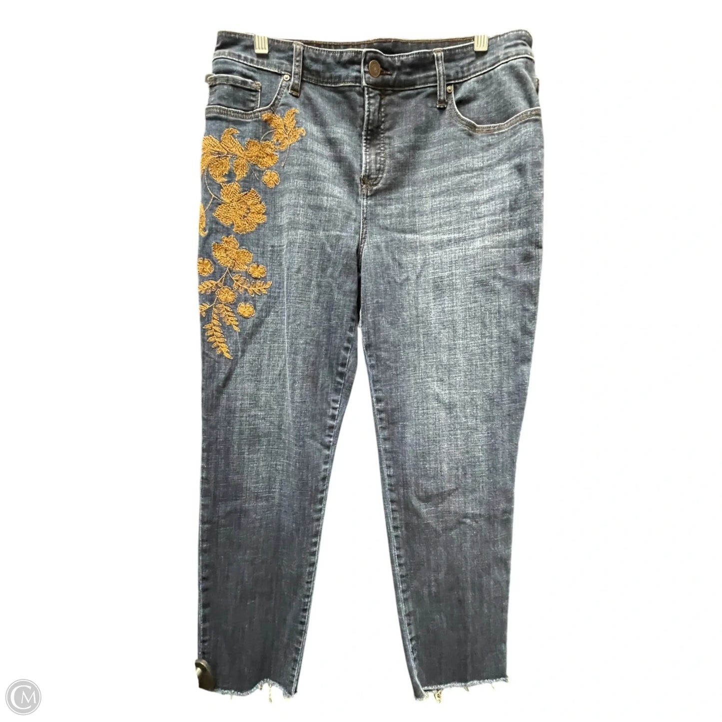Jeans Boyfriend By Chicos In Blue Denim, Size: 12p