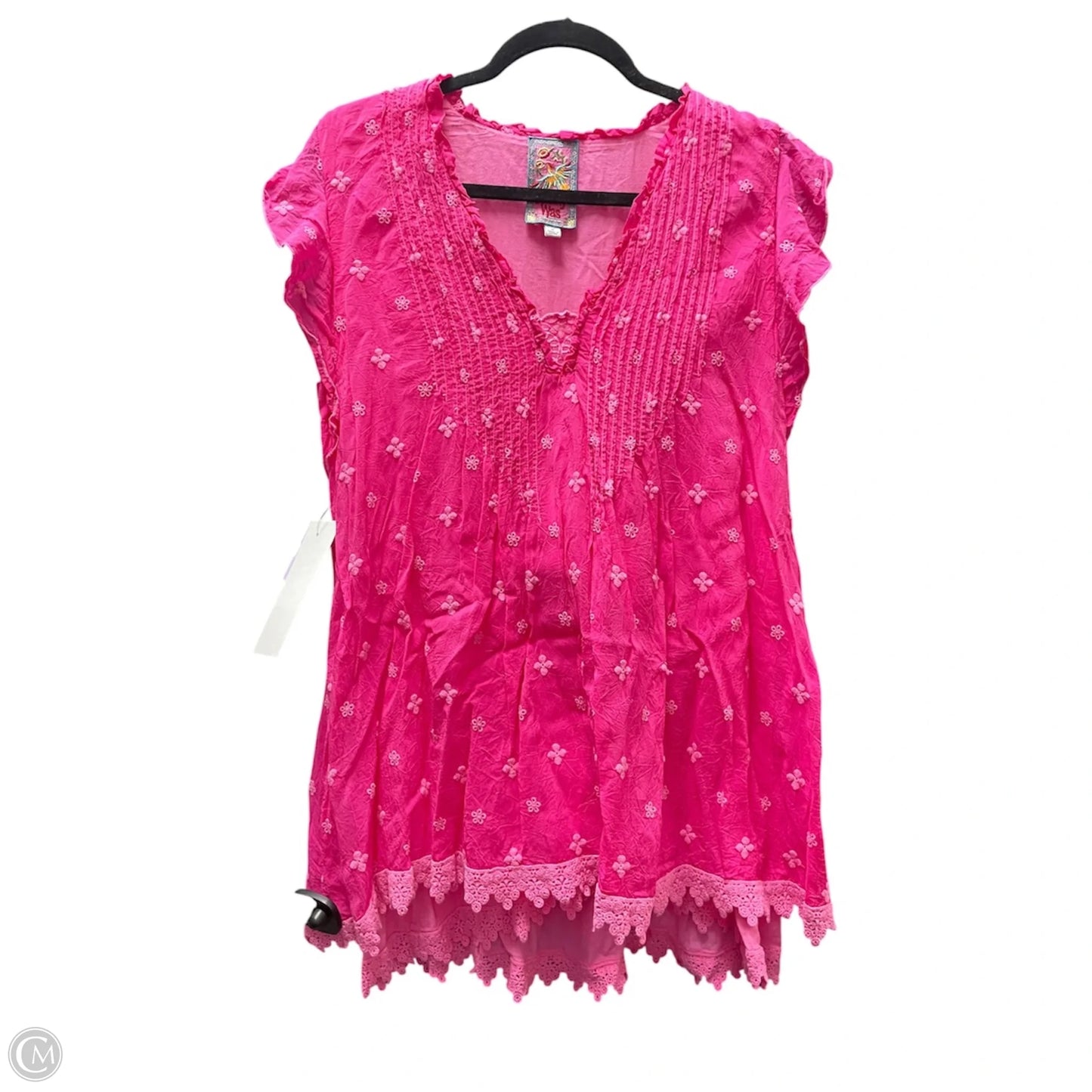 Blouse Designer By Johnny Was In Pink, Size: M