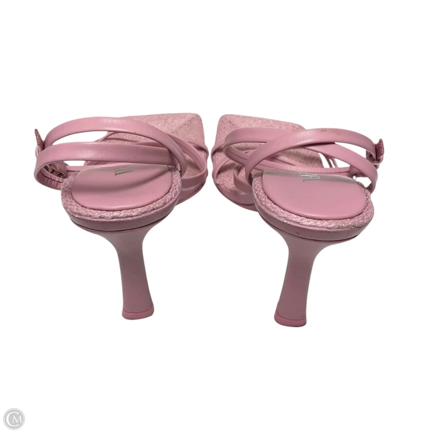 Sandals Heels Stiletto By Zara In Pink, Size: 7.5