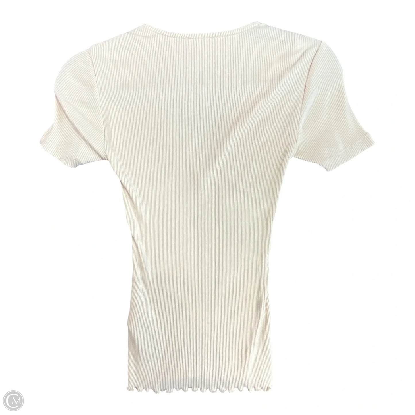 Top Short Sleeve By Madewell In Tan, Size: Xs