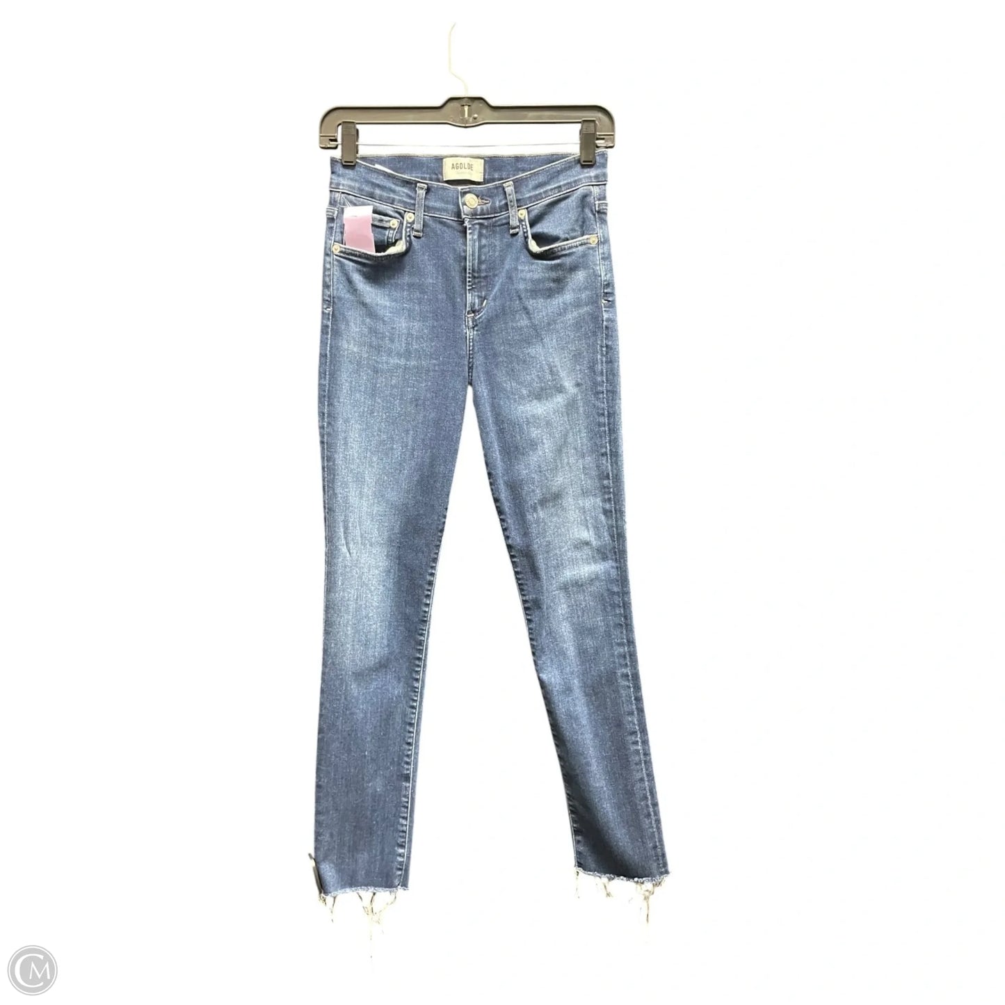 Jeans Skinny By Agolde In Blue Denim, Size: 2