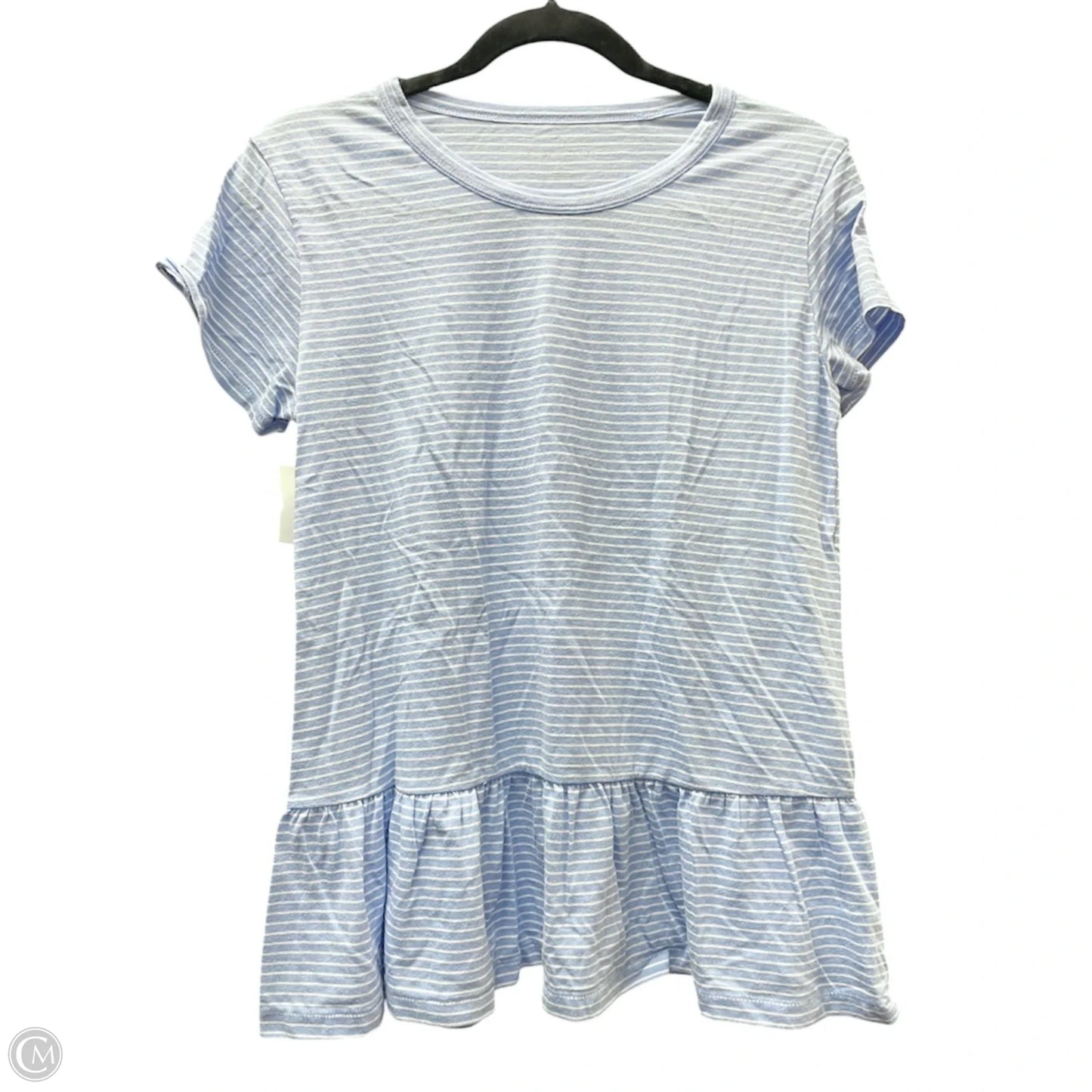 Top Short Sleeve By Caslon In Striped Pattern, Size: S