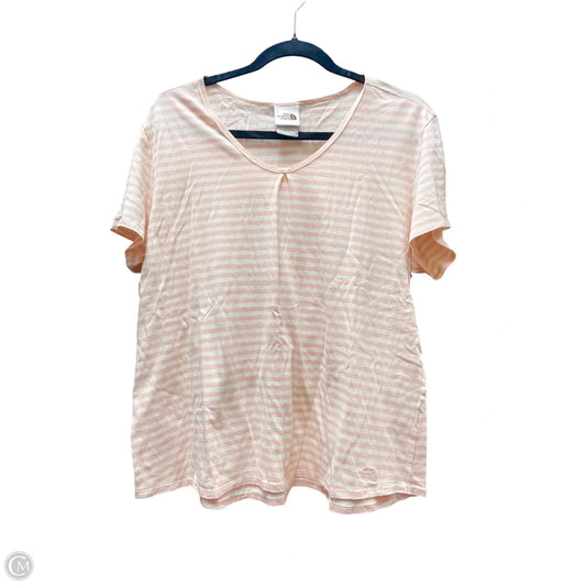 Top Short Sleeve By The North Face In Striped Pattern, Size: Xl