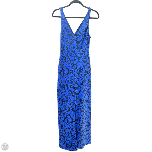 Dress Casual Maxi By SAUNDERS In Black & Blue, Size: 2
