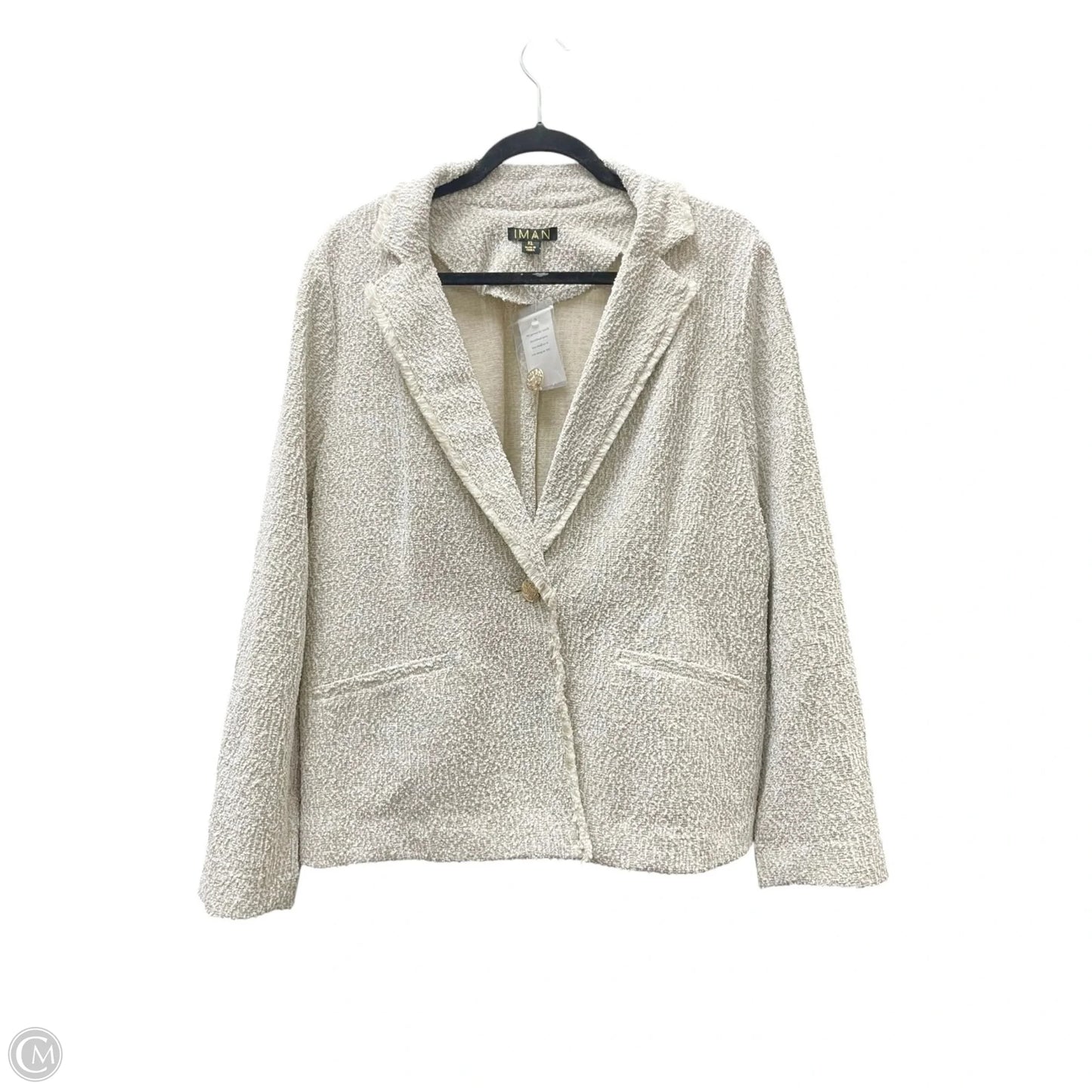 Blazer By Iman Hsn In Beige, Size: Xl