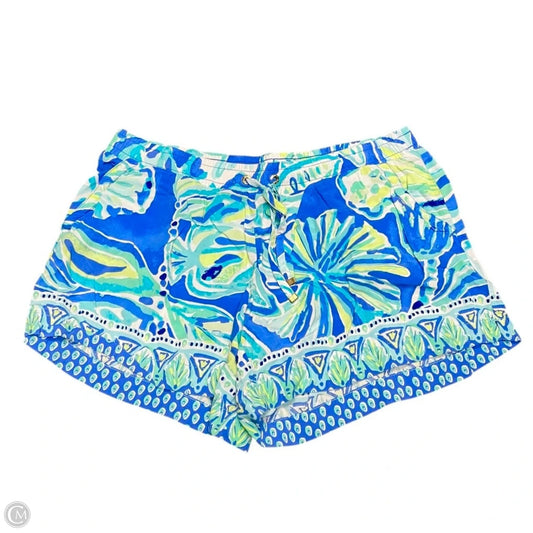 Shorts By Lilly Pulitzer In Blue & Yellow, Size: M