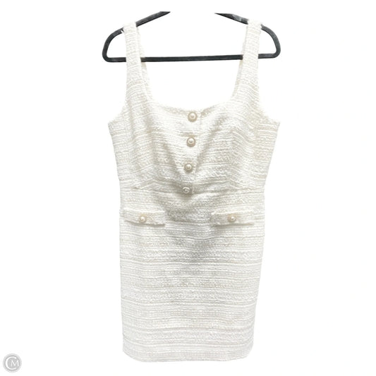 Dress Designer By Karl Lagerfeld In Cream & White, Size: 12