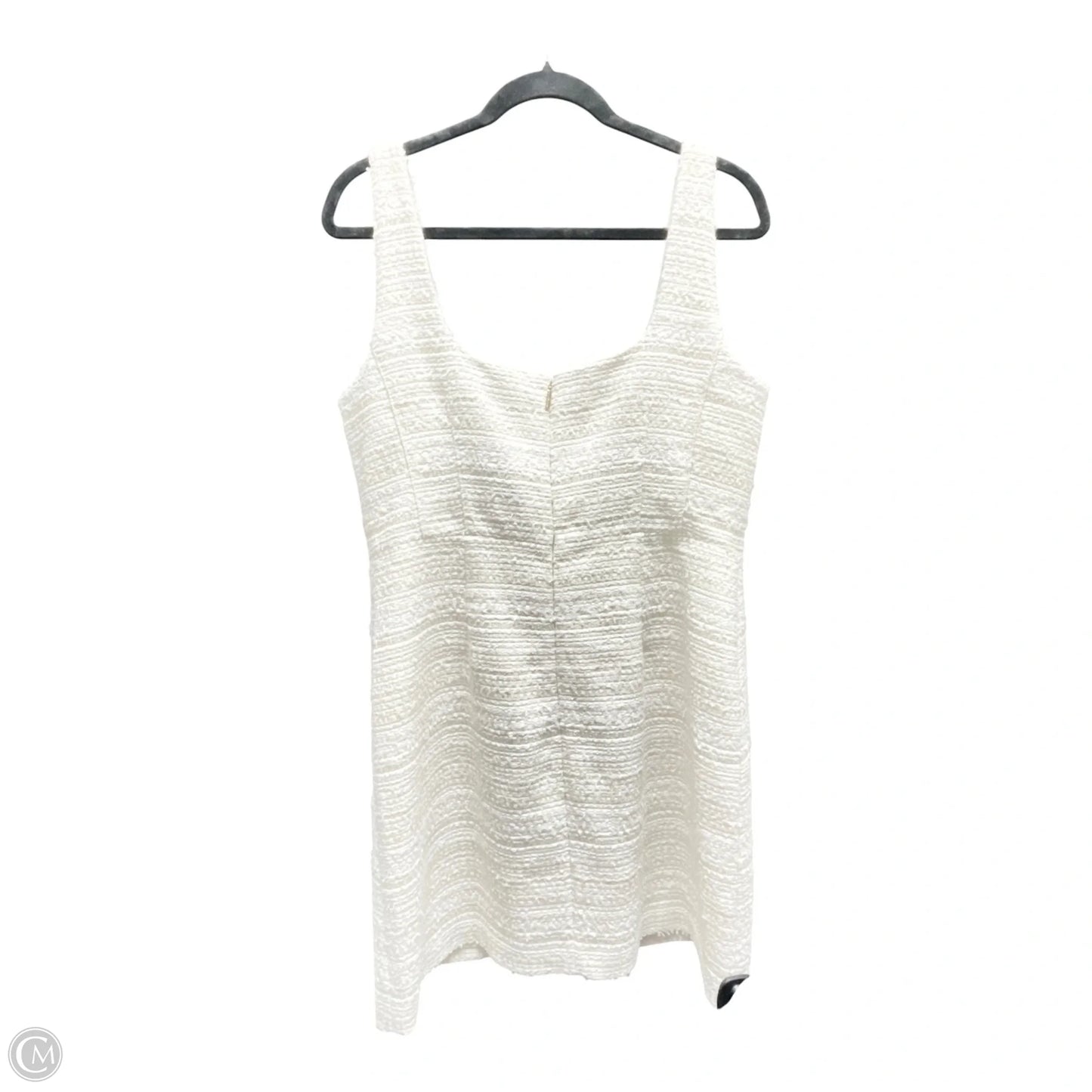 Dress Designer By Karl Lagerfeld In Cream & White, Size: 12