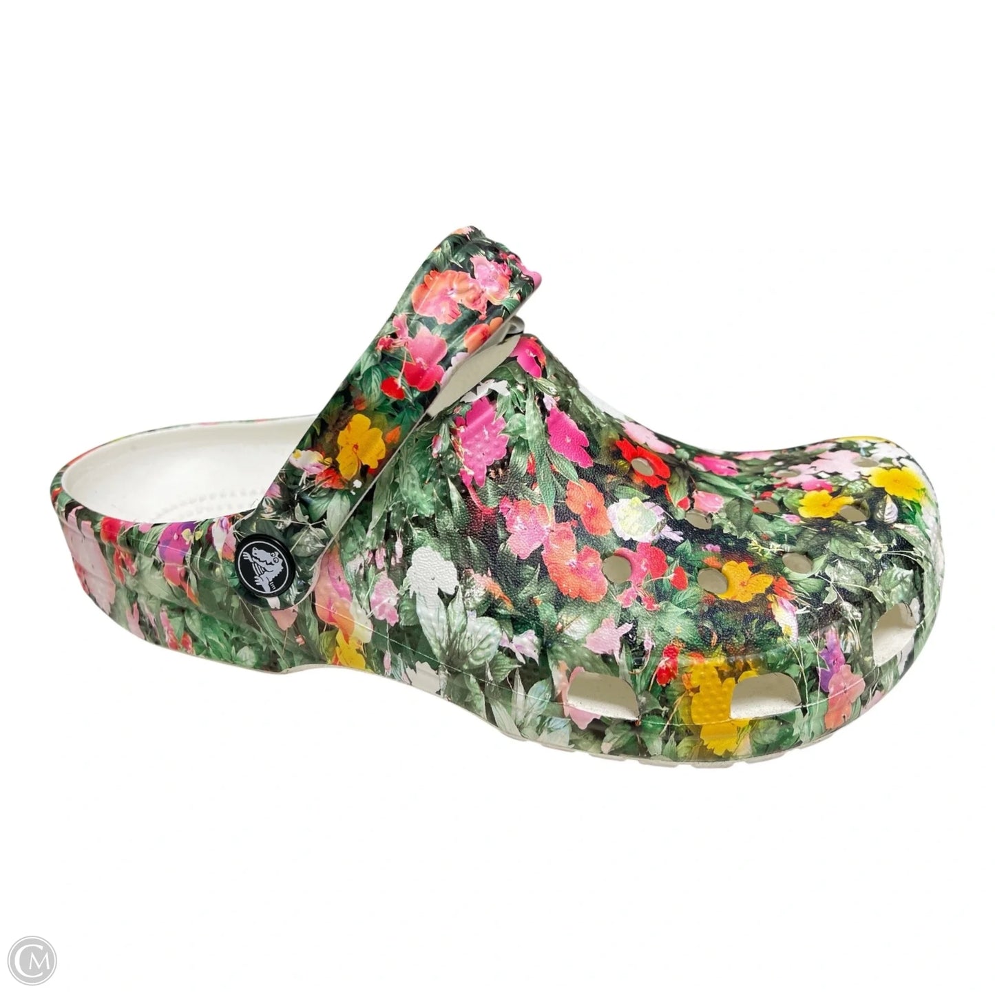 Shoes Flats By Crocs In Floral Print, Size: 9