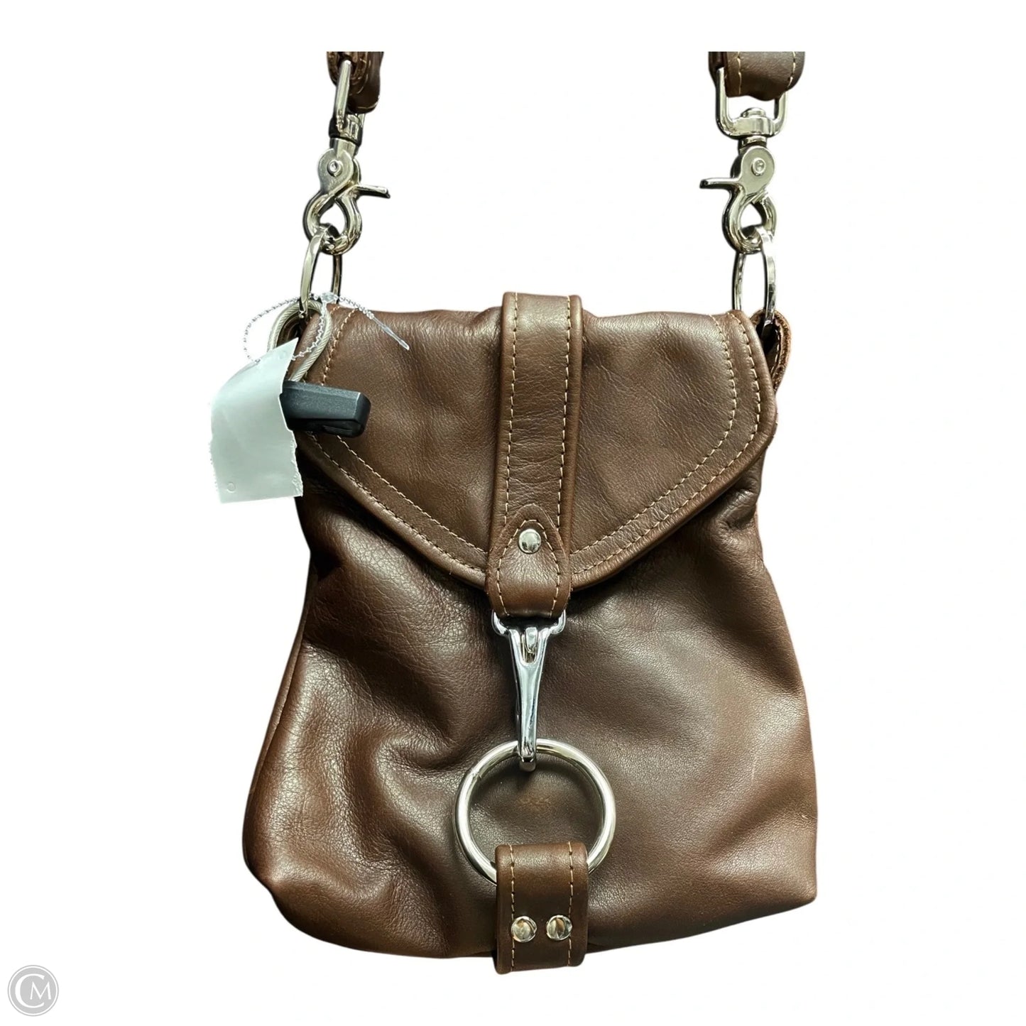 Crossbody Leather By Clothes Mentor, Size: Small