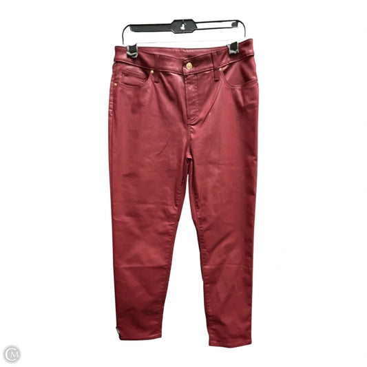 Jeans Straight By Chicos In Red, Size: 10