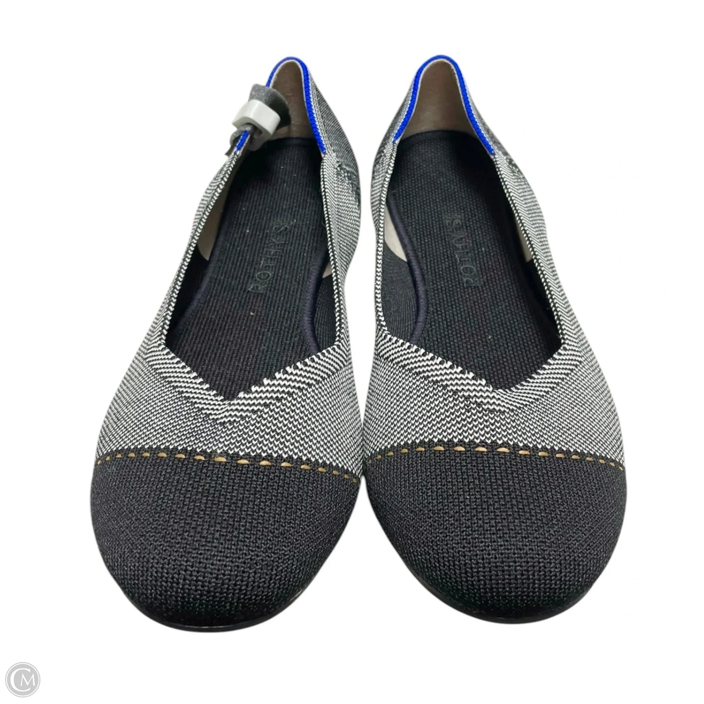 Shoes Flats By Rothys In Black & Grey, Size: 9.5