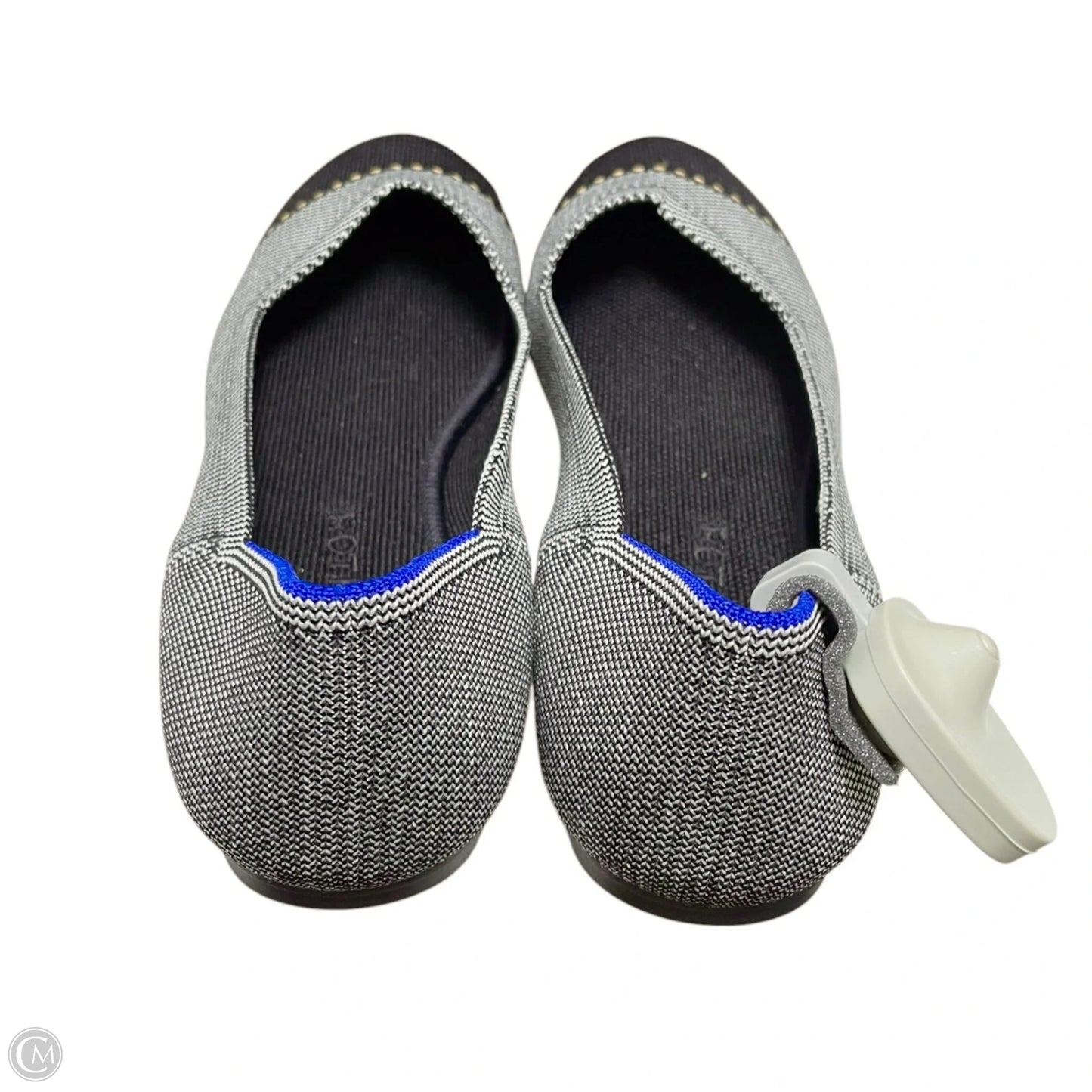 Shoes Flats By Rothys In Black & Grey, Size: 9.5