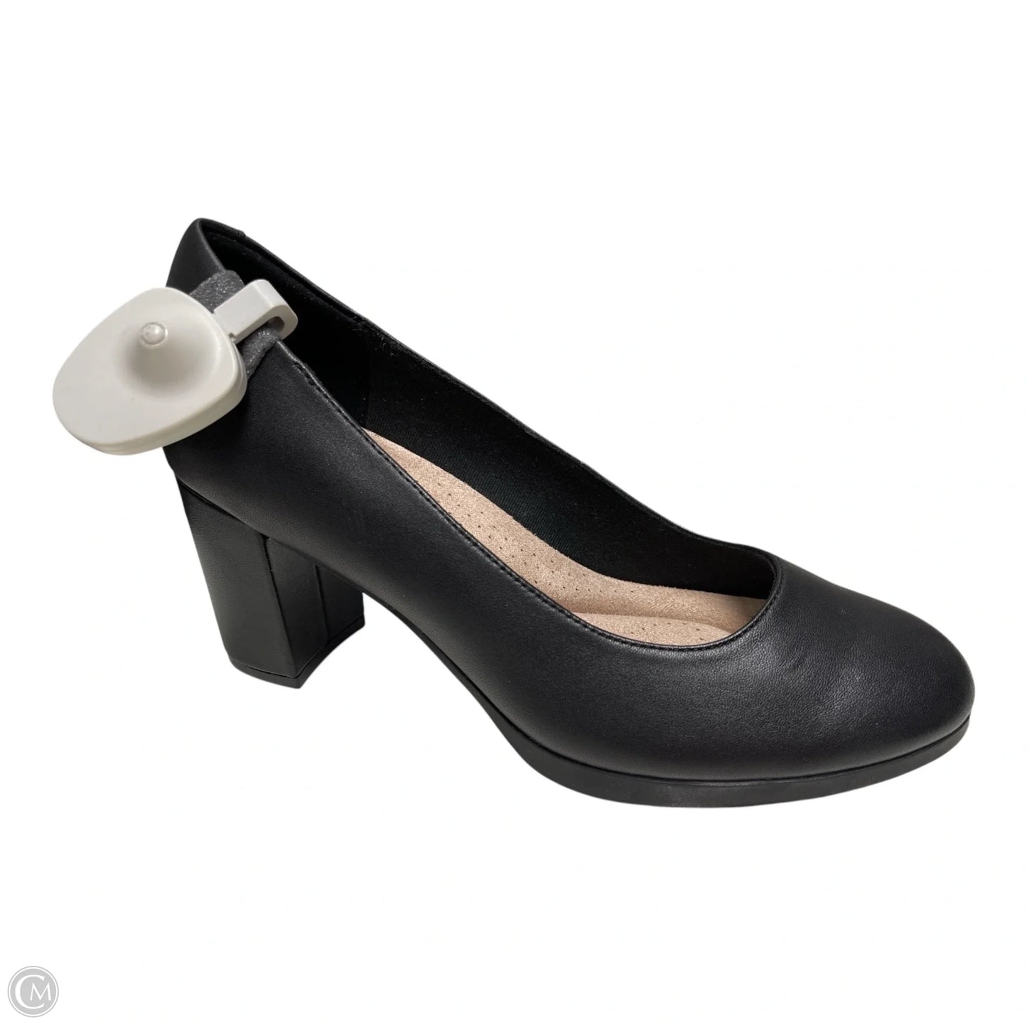 Shoes Heels Block By Clarks In Black, Size: 9.5