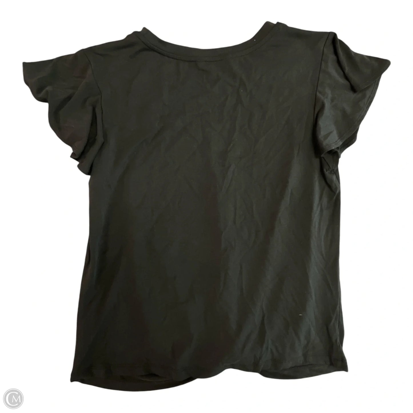 Top Short Sleeve Basic By Time And Tru In Black, Size: M