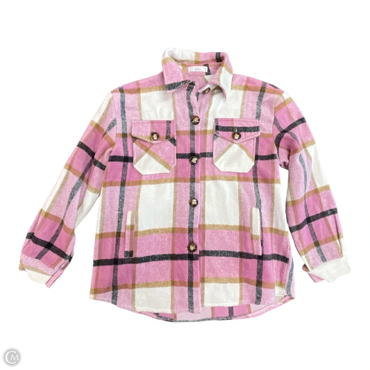 Jacket Shirt By Talulah In Plaid Pattern, Size: S