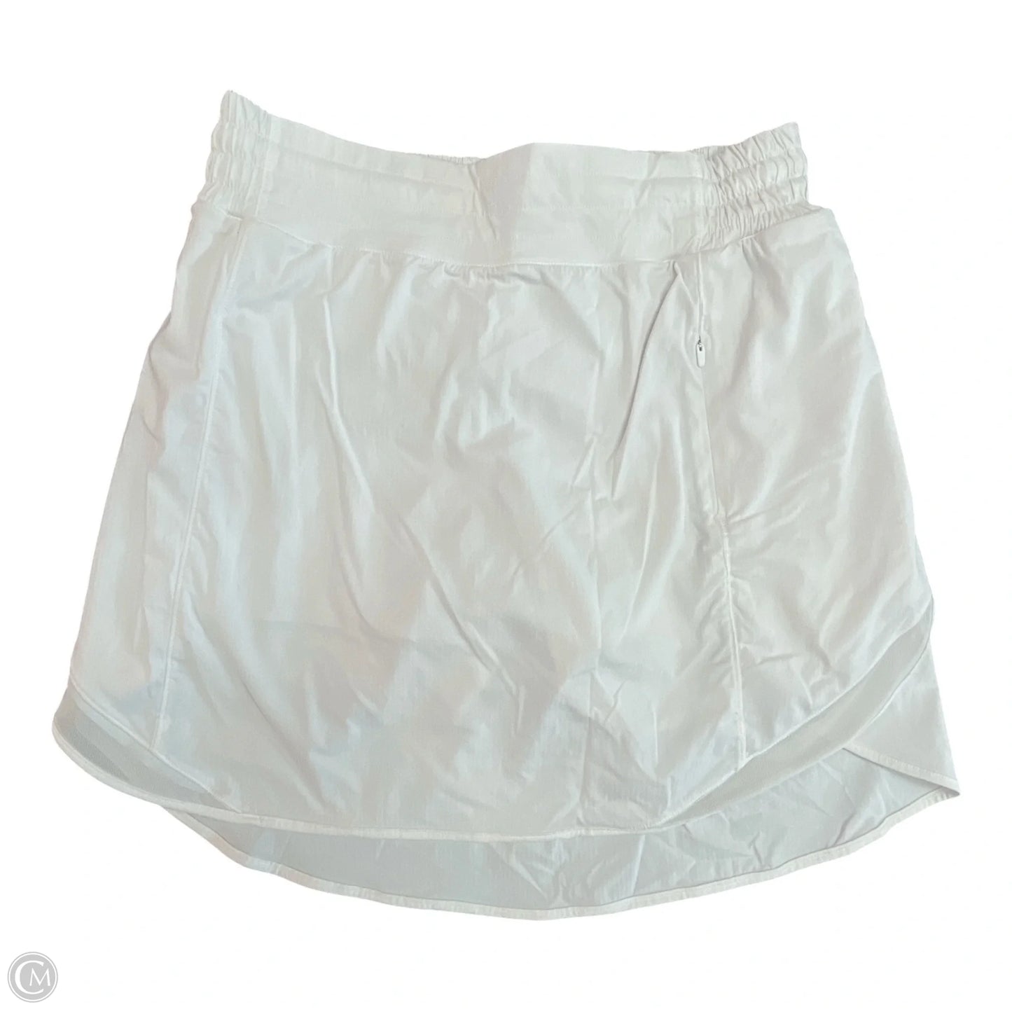 Athletic Skort By Lululemon In White, Size: 8