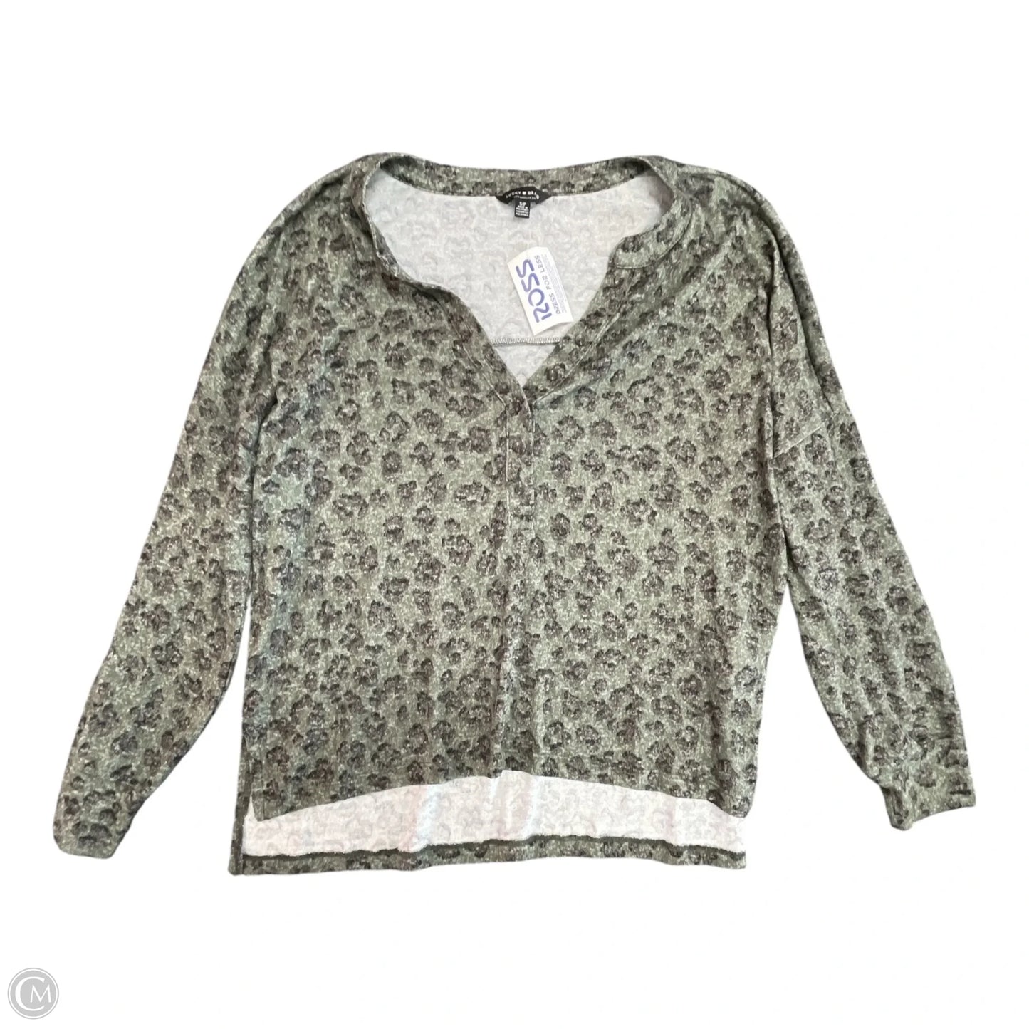 Top Long Sleeve By Lucky Brand In Animal Print, Size: Sp