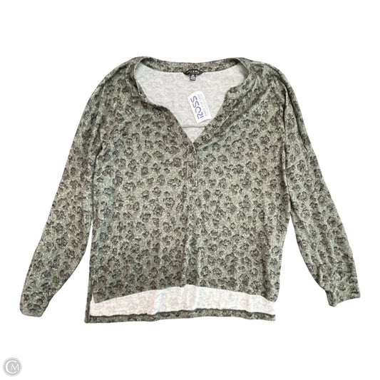 Top Long Sleeve By Lucky Brand In Animal Print, Size: Sp