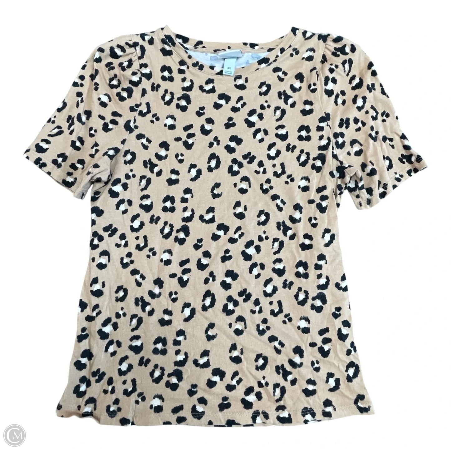 Top Short Sleeve By A New Day In Animal Print, Size: Xs