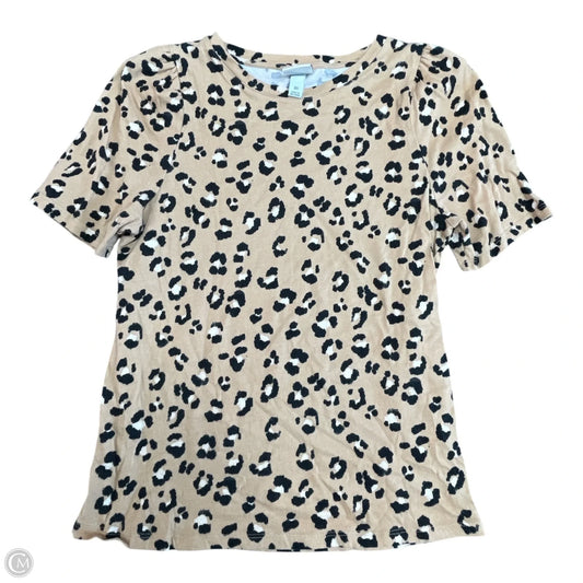 Top Short Sleeve By A New Day In Animal Print, Size: Xs