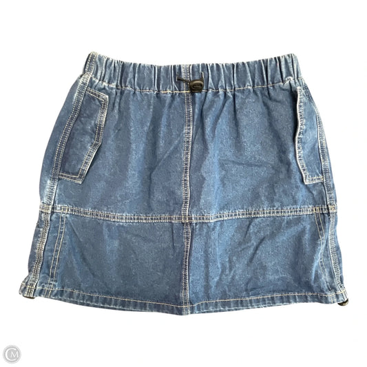 Skirt Mini & Short By Lush In Blue Denim, Size: M