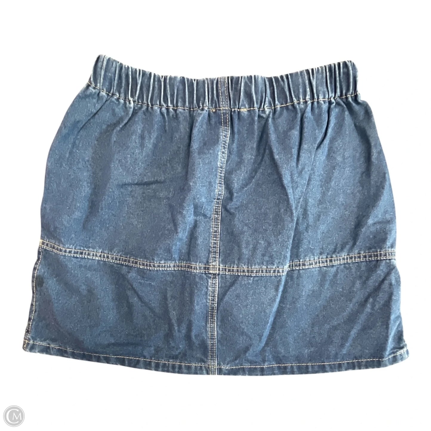 Skirt Mini & Short By Lush In Blue Denim, Size: M