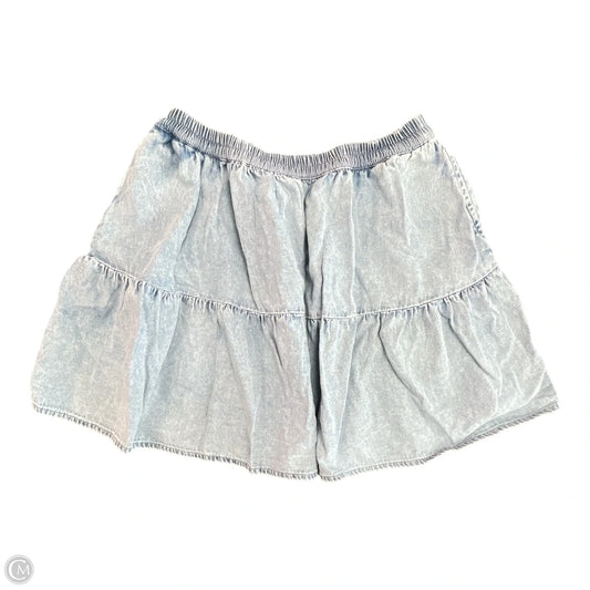 Skirt Mini & Short By American Eagle In Blue Denim, Size: M