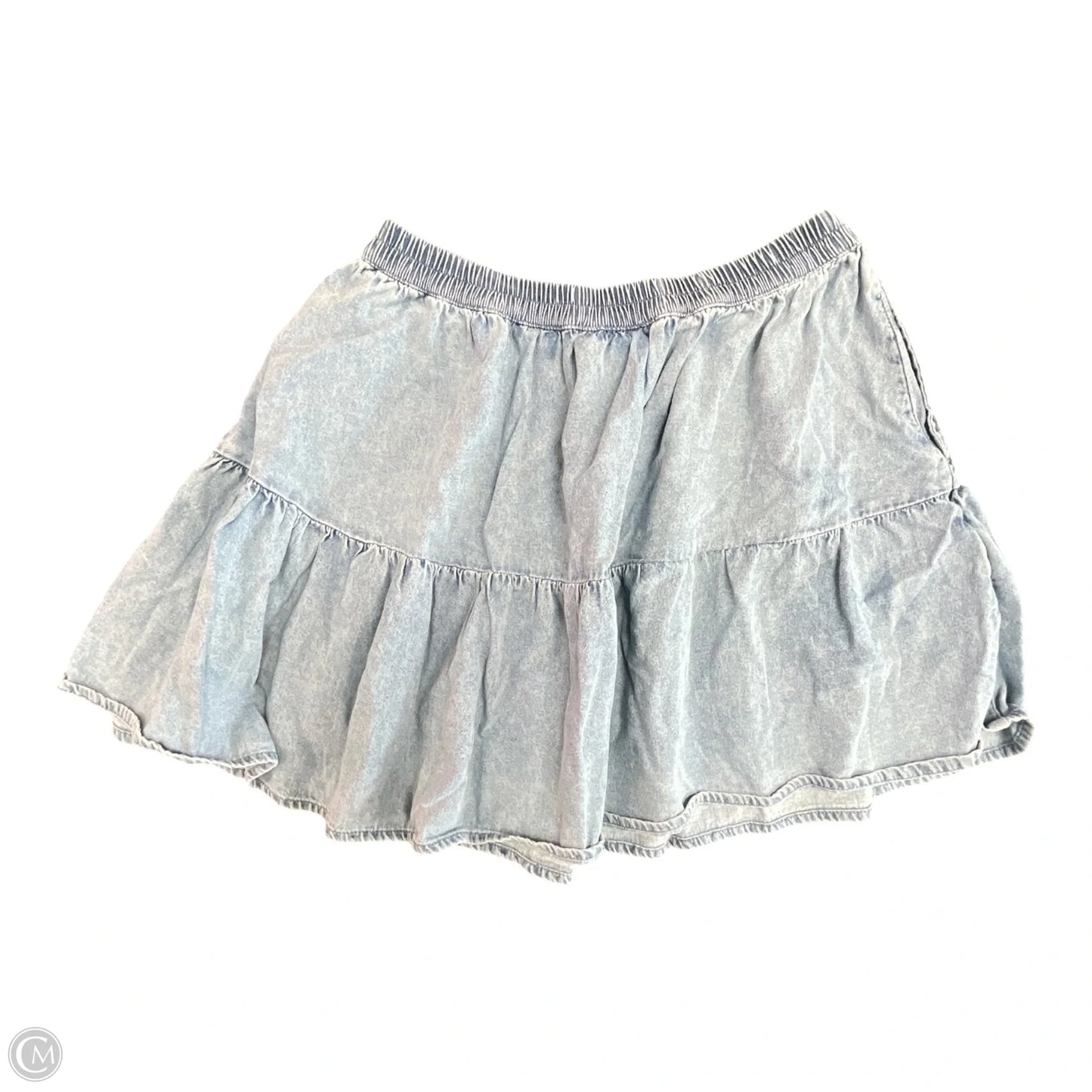 Skirt Mini & Short By American Eagle In Blue Denim, Size: M