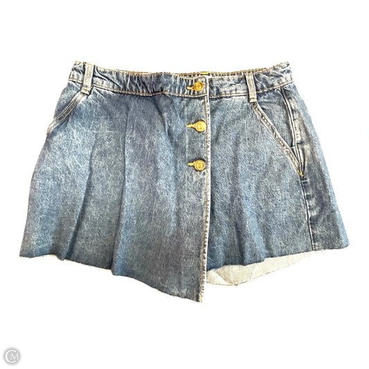 Skort By Zara In Blue Denim, Size: M