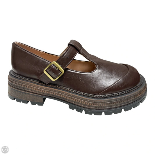 Shoes Flats By Clothes Mentor In Brown, Size: 6.5