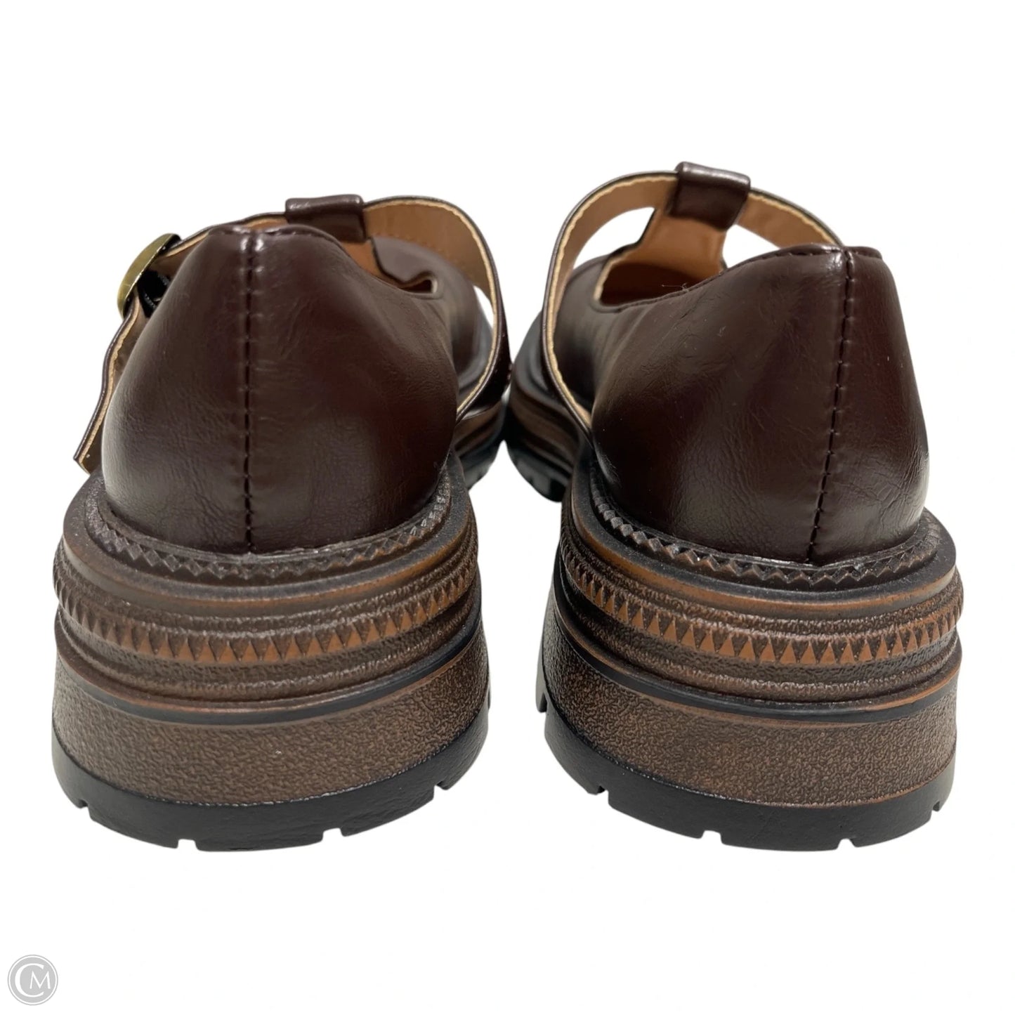Shoes Flats By Clothes Mentor In Brown, Size: 6.5