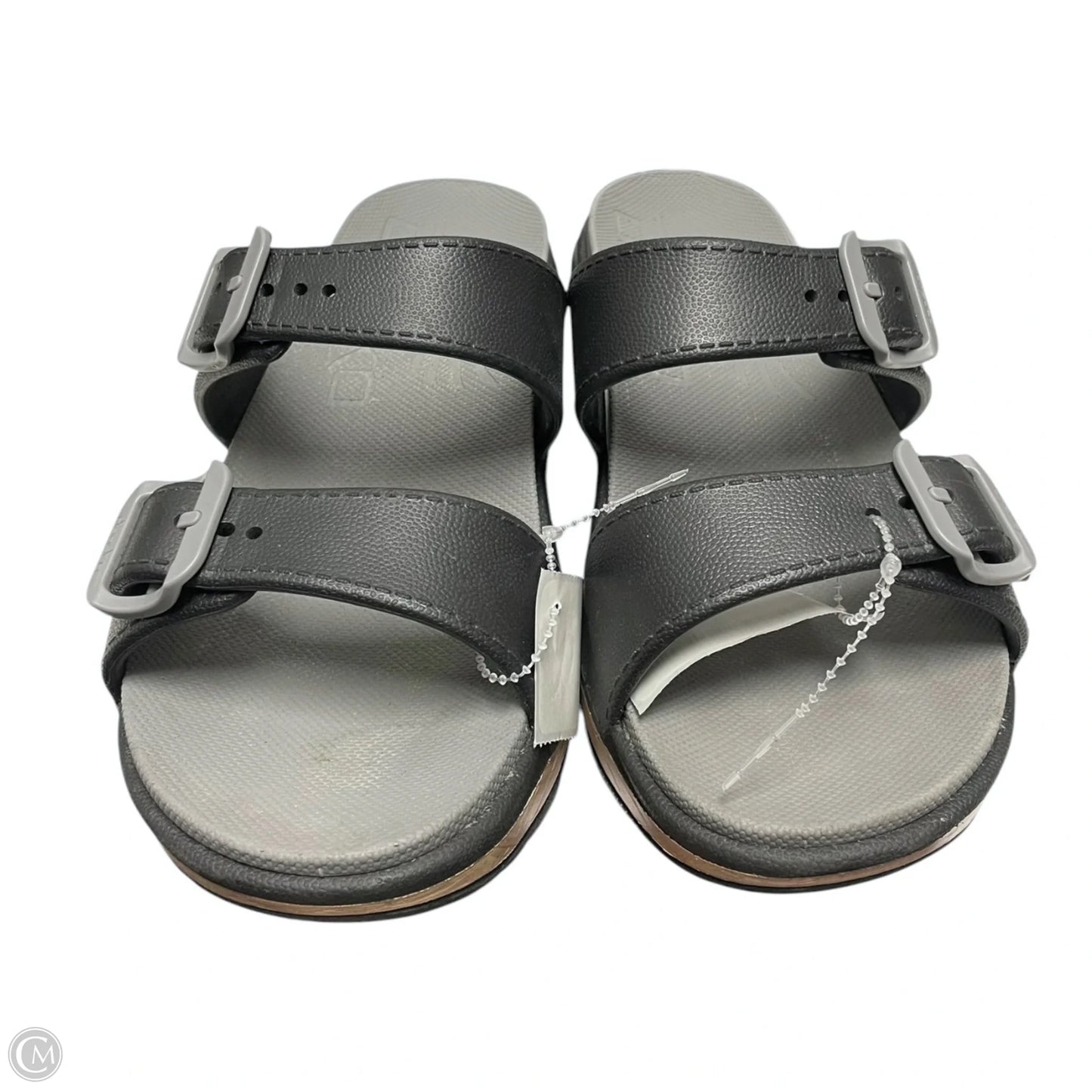 Sandals Flats By Dansko In Black & Grey, Size: 9.5