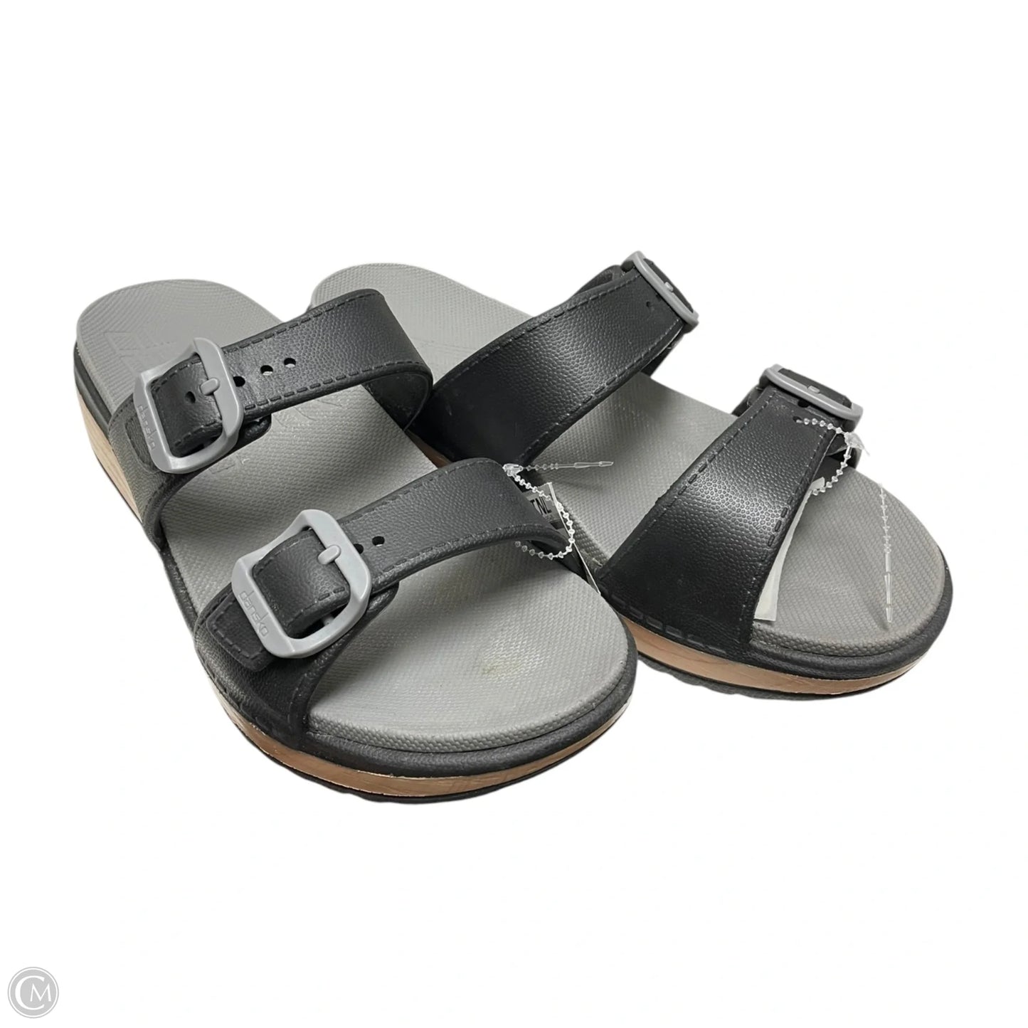 Sandals Flats By Dansko In Black & Grey, Size: 9.5