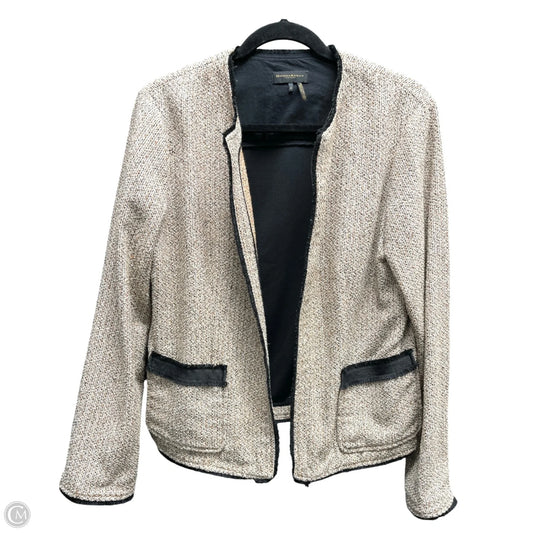Blazer By Donna Karan In Black & Tan, Size: M