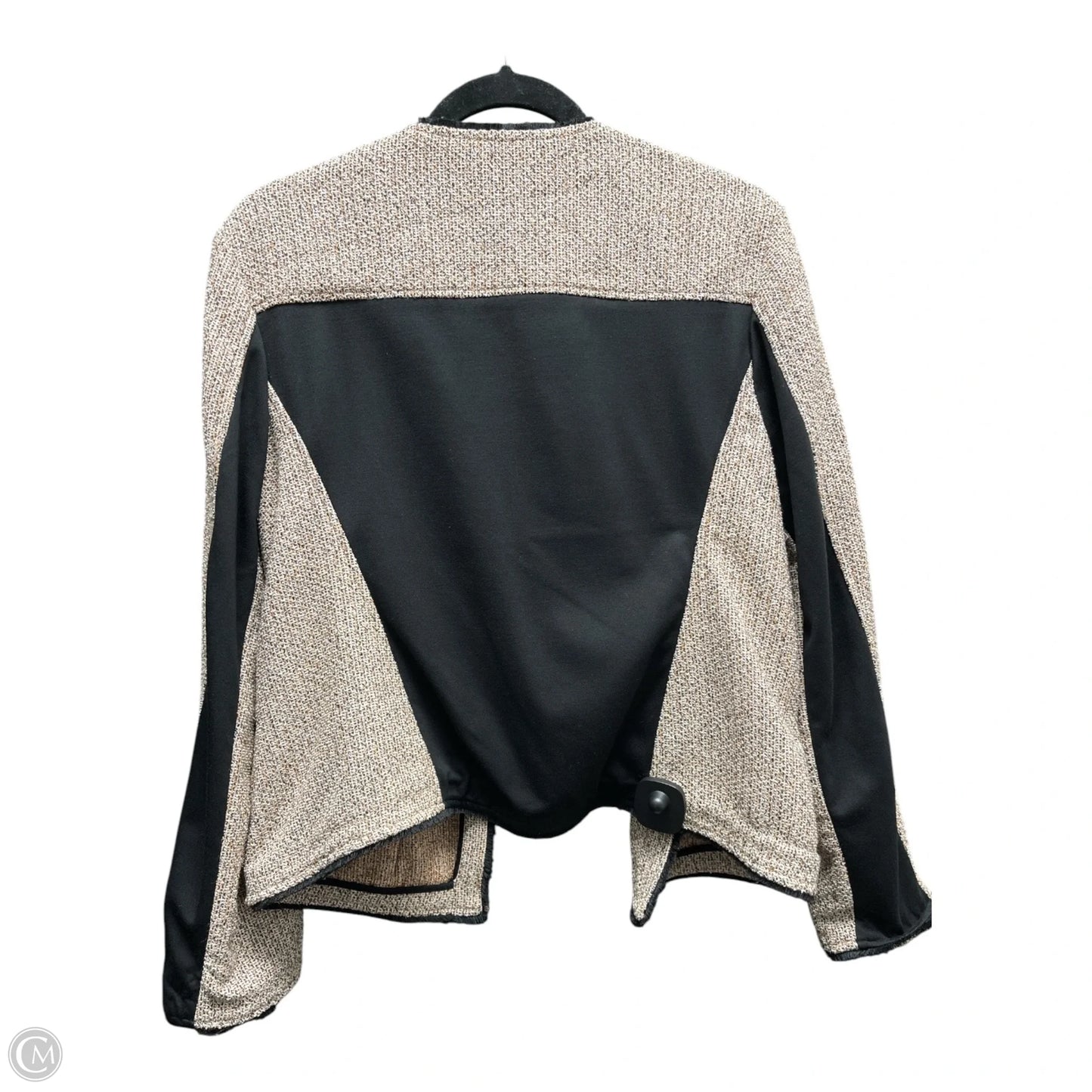 Blazer By Donna Karan In Black & Tan, Size: M