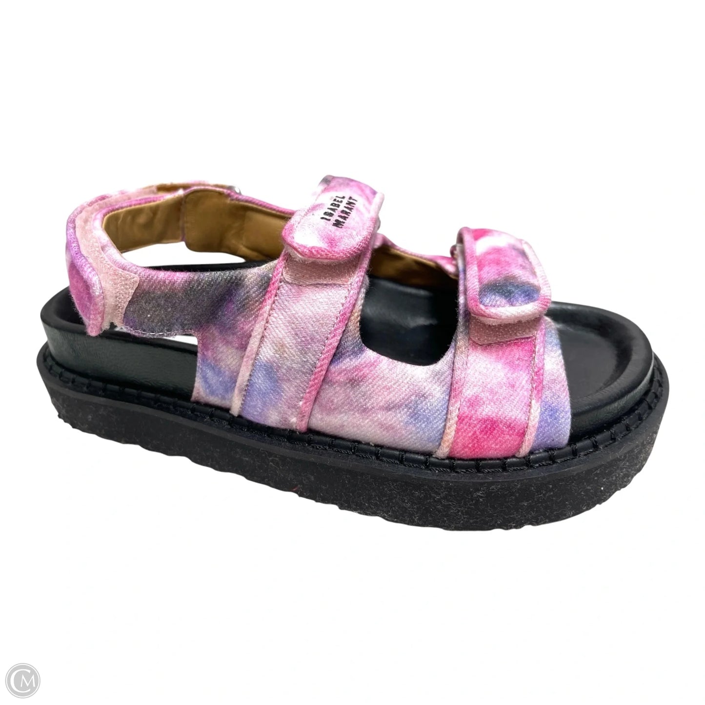 Sandals Designer By Isabel Marant In Pink & Purple, Size: 5.5